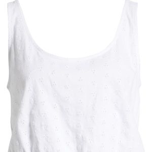 Schiffly Eyelet Tank Top